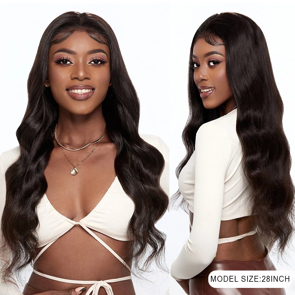 Body Wave Lace Front Wigs Human Hair Pre Plucked with Baby Hair