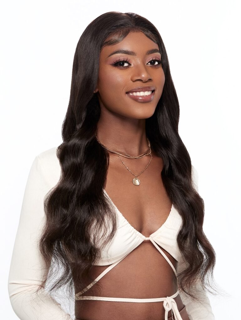 body wave human hair lace front wig