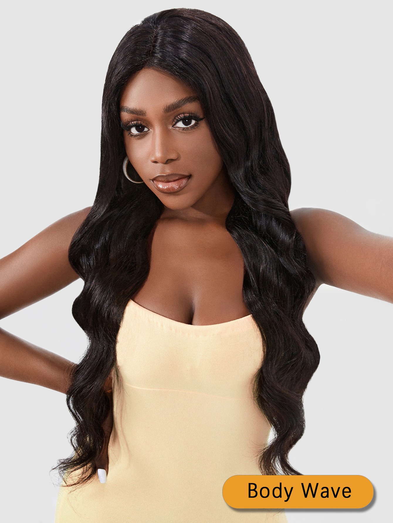 body wave human hair wig