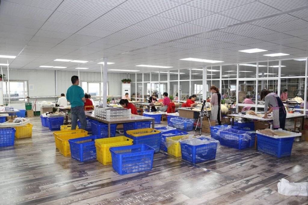 Hair extension in process