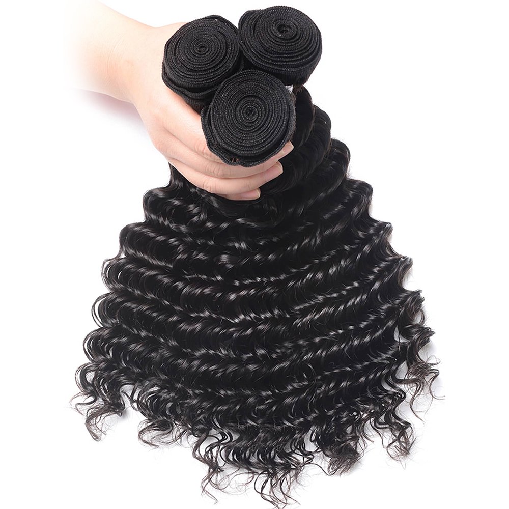 100% human hair bundles double weft