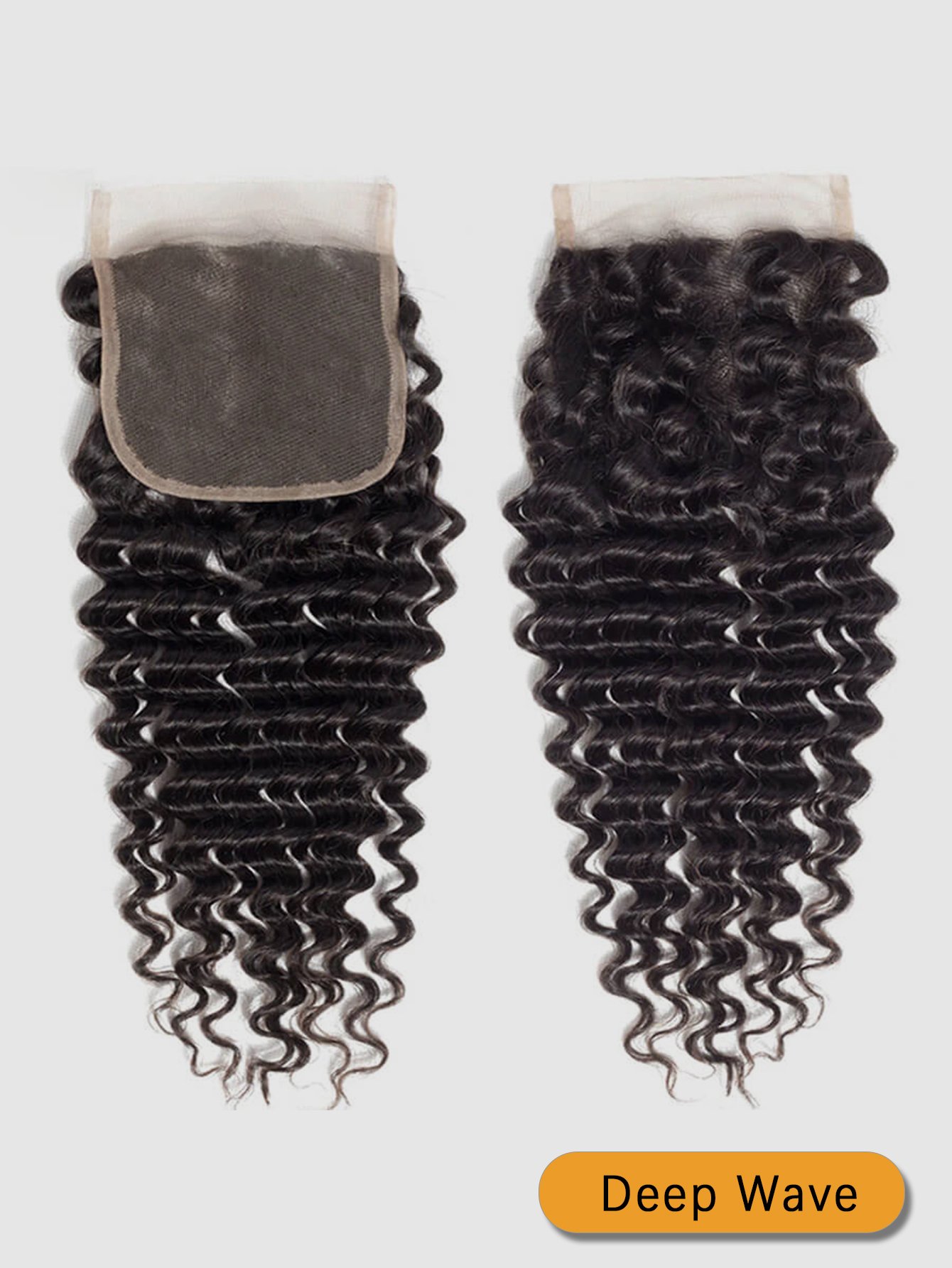 Deep Wave human hair closure