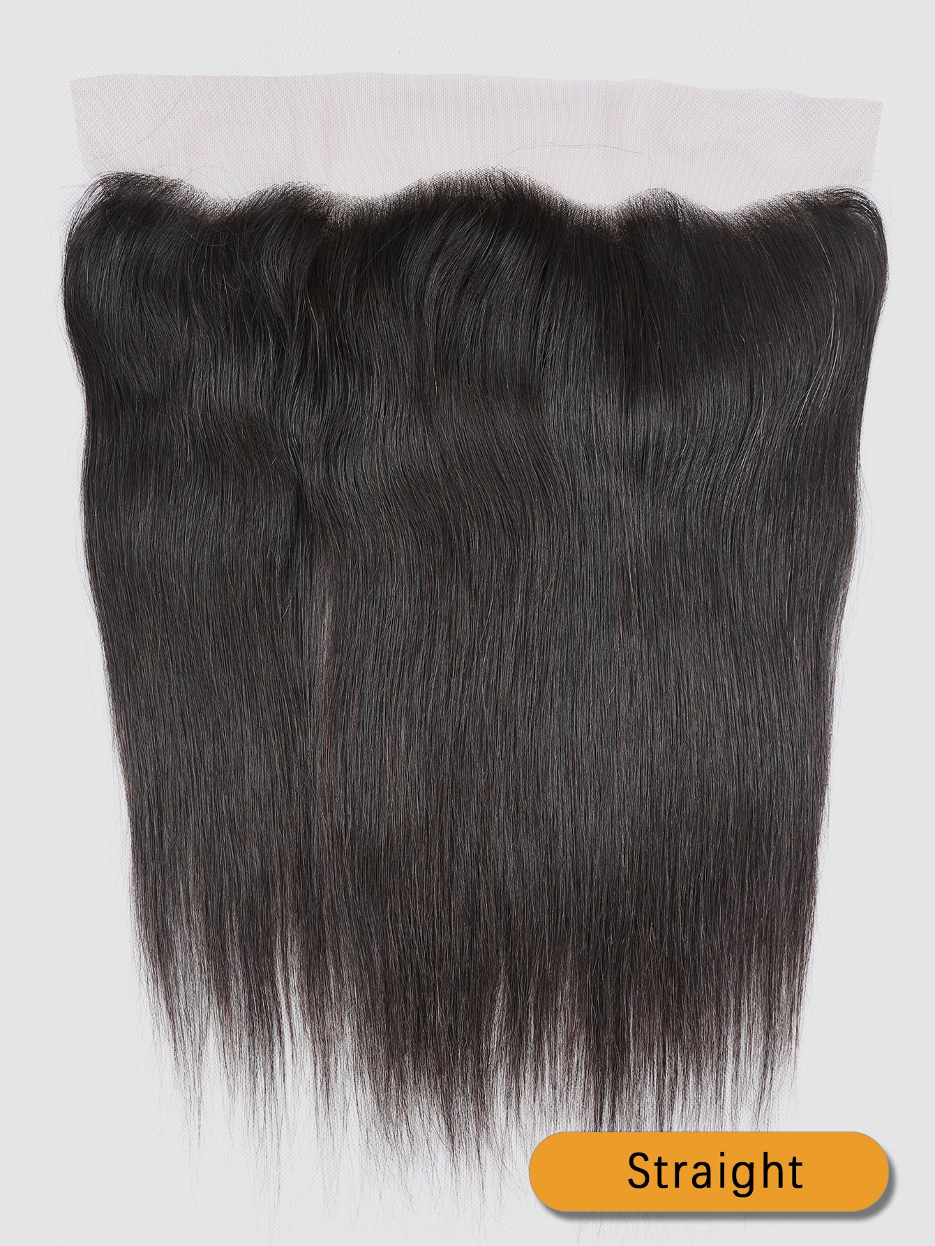 Straight human hair closure