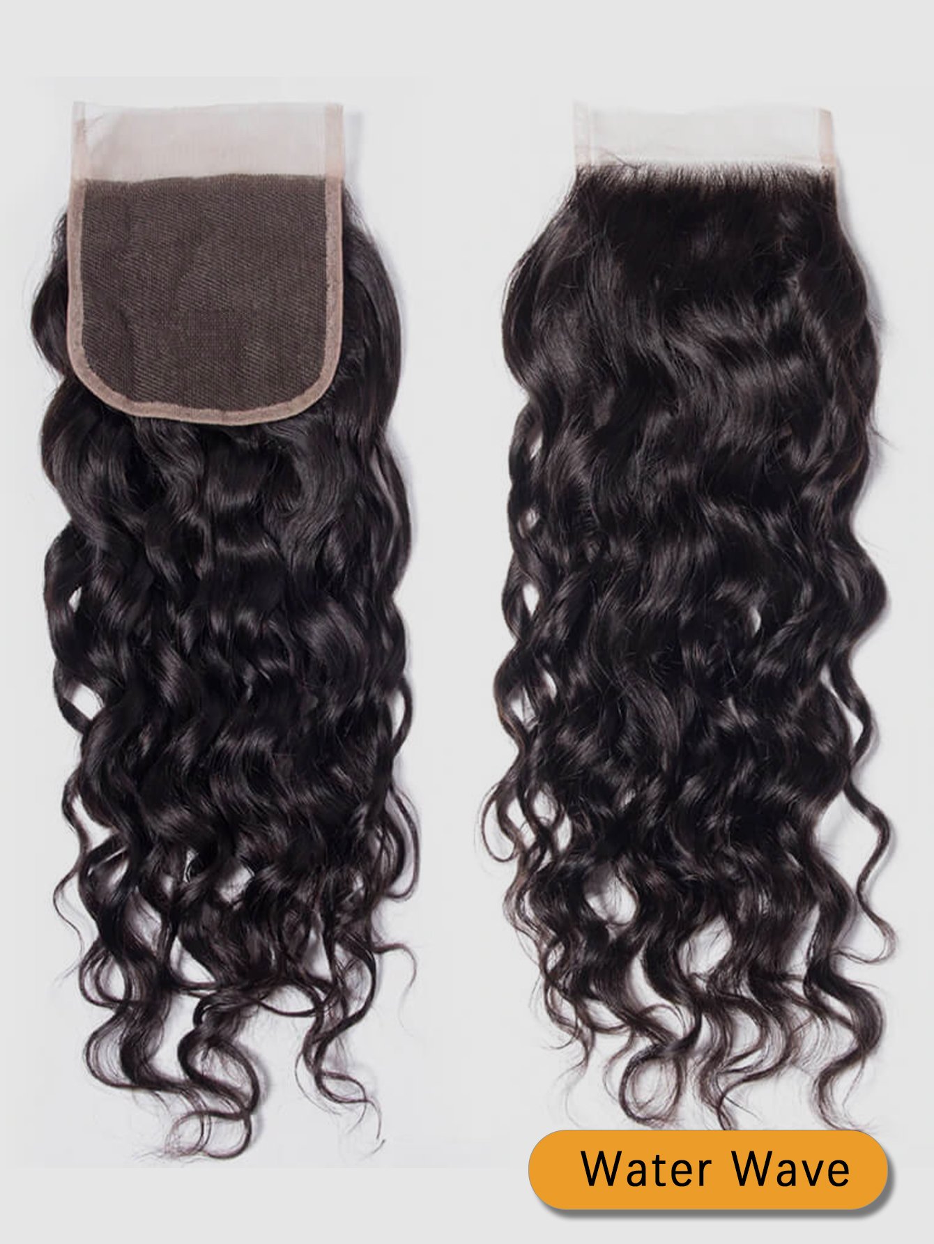Water Wave human hair closure