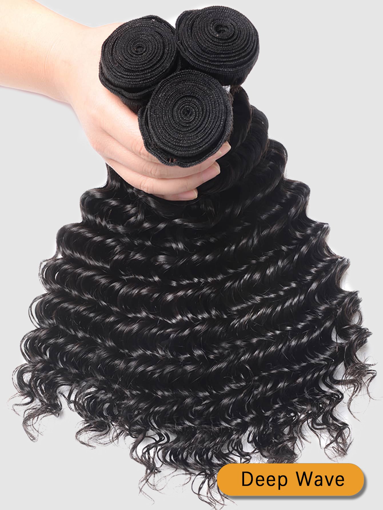 deep wave human hair bundles