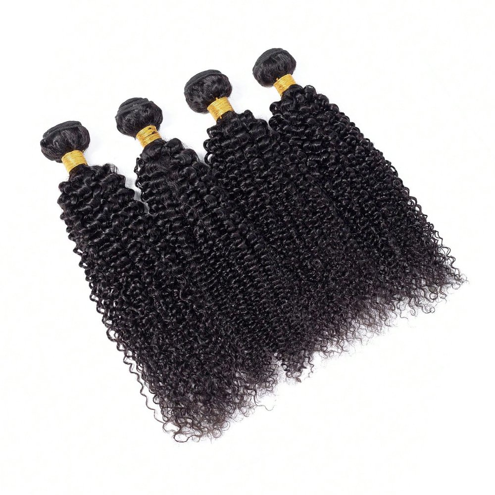 kinky curly human hair bundles