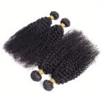 kinky curly human hair double weft bundles