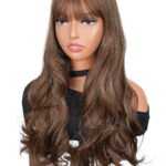 28 inches Long Wave Wigs for Black Women Natural Looking Heat Resistant Synthetic Full Wigs for Daily Party Cosplay