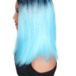 Long Straight Synthetic Full Head Wig With Middle Part For Girls & Women