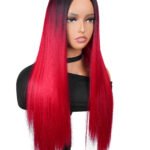 Middle Parting Straight Synthetic Wig for Party