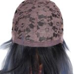 Short Bob Hair Wigs 12 Inches Straight with Flat Bangs Synthetic Colorful Cosplay Daily Party Wig for Women