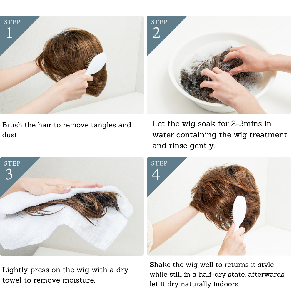 Wash Human Hair Wig