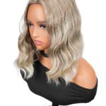 body wave wigs for women with 6T613 medium length wig wave curly