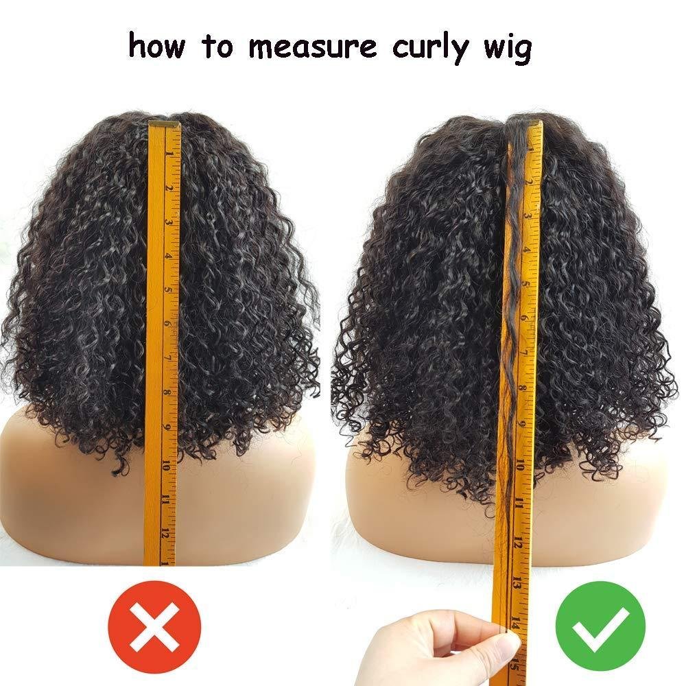 how to measure the length of wavy or curly hair wig