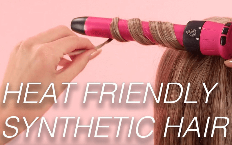 Heat friendly synthetic hair