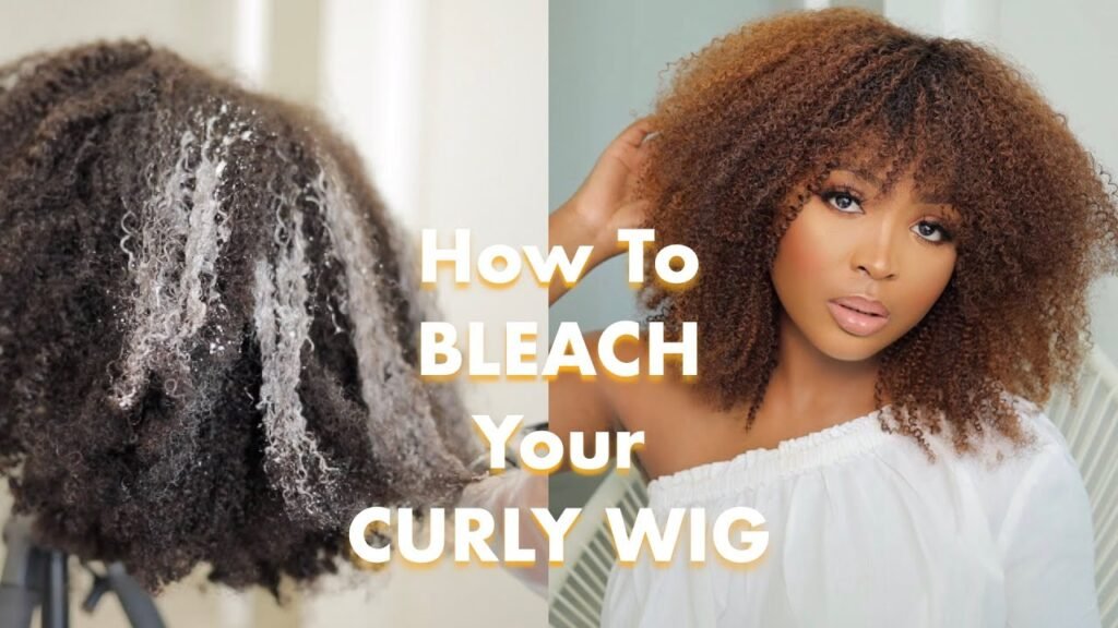 how to bleach your curly wig